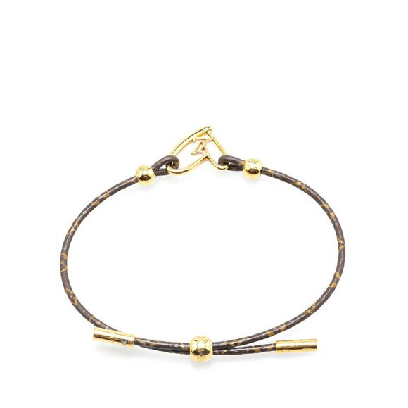 LOUIS VUITTON Brown Monogram Love Charm Bracelet - Picture 3 of 7